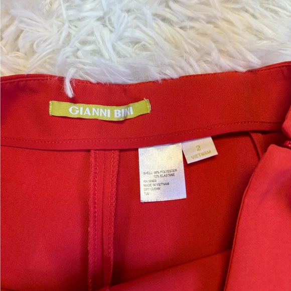 3/20 Gianni Binni Red Shorts Red Ruffle Shorts Ruffle Shorts Spring Shorts - Picture 4 of 5